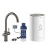 Misturador monocomando para lavatório e aquecedor Grohe GROHE Red Duo Tamanho M Grafite duro escovado (30083AL1)
