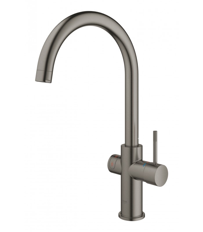 Compra online Misturador monocomando para lavatório e aquecedor Grohe GROHE Red Duo Tamanho M Grafite duro escovado (30083AL1) en oferta al mejor precio