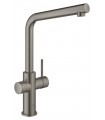 Grohe GROHE Red Duo Monomando de fregadero y Calentador Tamaño M Brushed hard graphite (Grafito cepillado) (30327AL1)