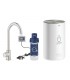 Torneira e aquecedor de pia Grohe GROHE Red Mono tamanho M Supersteel (30085DC1)