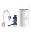 Torneira e aquecedor de pia Grohe GROHE Red Mono tamanho M Supersteel (30085DC1)