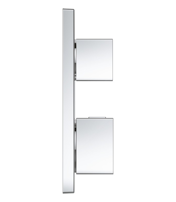 Compra online Termostato de chuveiro Grohe Grohtherm Cube para 2 saídas com desligamento e desviador integrados Cromado (24154000) en oferta al mejor precio