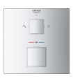 Termostato de chuveiro Grohe Grohtherm Cube para 2 saídas com desligamento e desviador integrados Cromado (24154000)