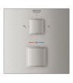 Grohe Grohtherm Cube Termostato de ducha para 2 salidas con cierre e inversor integrado Supersteel (24154DC0)