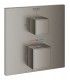Grohe Grohtherm Cube Termostato de ducha para 2 salidas con cierre e inversor integrado Brushed hard graphite (Grafito cepillado