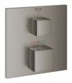 Grohe Grohtherm Cube Termostato de ducha para 2 salidas con cierre e inversor integrado Brushed hard graphite (Grafito cepillado