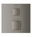 Grohe Grohtherm Cube Termostato de ducha para 2 salidas con cierre e inversor integrado Brushed hard graphite (Grafito cepillado