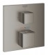 Grohe Grohtherm Cube Termostato para 1 salida con llave de corte Brushed hard graphite (Grafito cepillado) (24153AL0)
