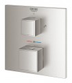 Misturador termostático de banheira e chuveiro Grohe Grohtherm Cube para duas saídas com fechamento e desviador integrados Super