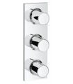 Placa Grohe Grohtherm F com torneira tripla Cromada (27625000)