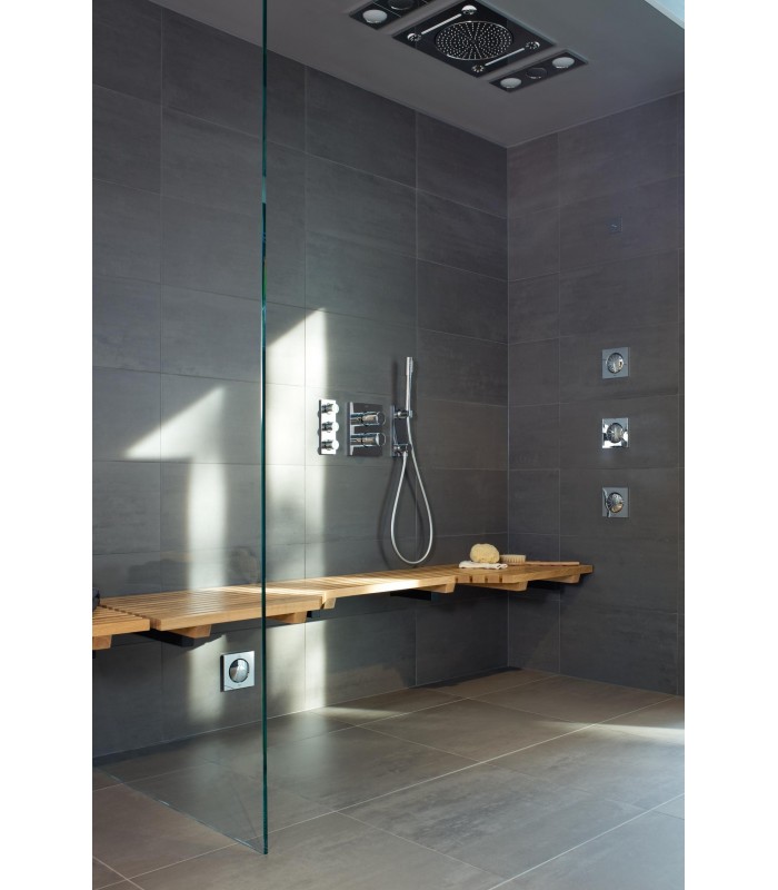 Compra online Placa Grohe Grohtherm F com torneira tripla Cromada (27625000) en oferta al mejor precio