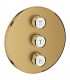 Placa Grohe Grohtherm SmartControl com válvula de parada tripla Escovado cool sunrise (Ouro escovado) (29122GN0)