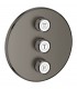 Grohe Grohtherm SmartControl Placa con triple llave de paso Brushed hard graphite (Grafito cepillado) (29122AL0)