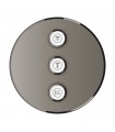 Grohe Grohtherm SmartControl Placa con triple llave de paso Brushed hard graphite (Grafito cepillado) (29122AL0)