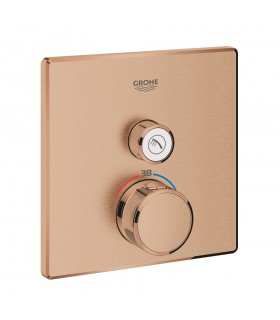 Grohe Grohtherm SmartControl Termostato de ducha para 1 salida con llave de corte Brushed warm sunset (Cobre cepillado) (29123DL