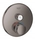 Termostato de chuveiro Grohe Grohtherm SmartControl para 1 saída com válvula de corte Grafite duro (Grafite brilhante) (29118A00
