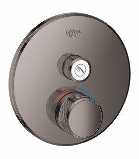 Grohe Grohtherm SmartControl Termostato de ducha para 1 salida con llave de corte Hard graphite (Grafito brillo) (29118A00)