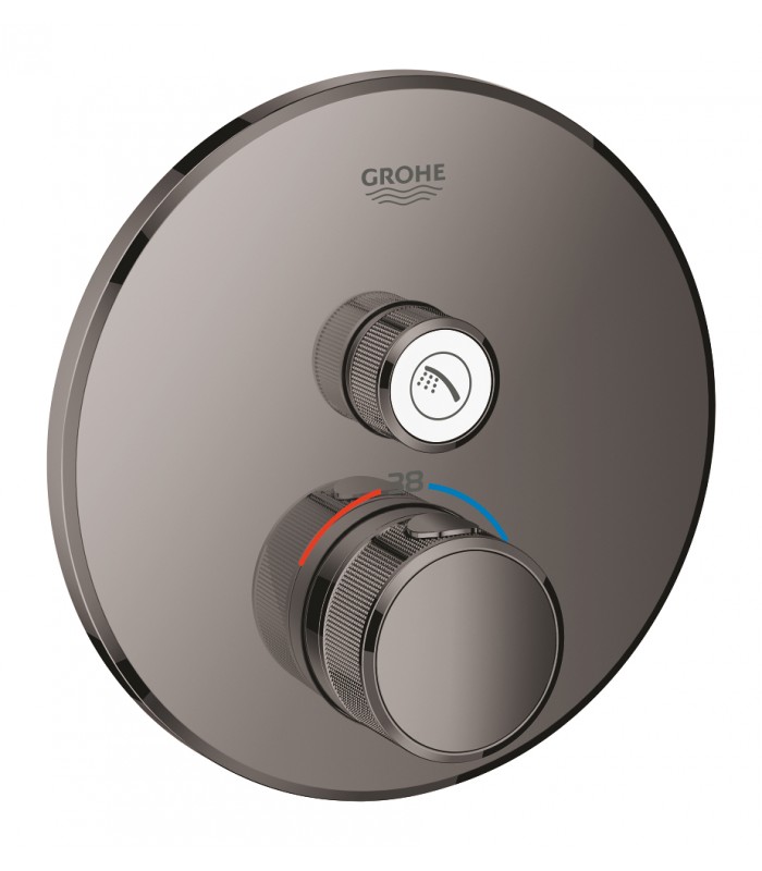 Compra online Grohe Grohtherm SmartControl Termostato de ducha para 1 salida con llave de corte Hard graphite (Grafito brillo) (29118A00) en oferta al mejor precio