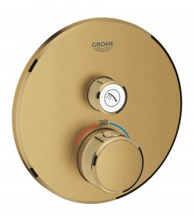 Termostato de chuveiro Grohe Grohtherm SmartControl para 1 saída com válvula de corte Escovado cool sunrise (Ouro escovado) (291