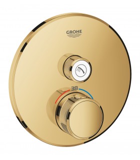 Grohe Grohtherm SmartControl Termostato de ducha para 1 salida con llave de corte Cool sunrise (Oro brillo) (29118GL0)