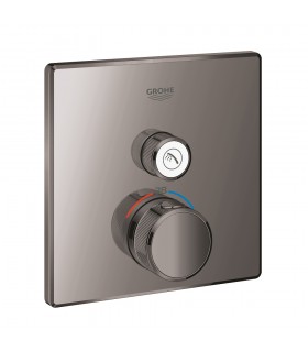 Grohe Grohtherm SmartControl Termostato de ducha para 1 salida con llave de corte Hard graphite (Grafito brillo) (29123A00)