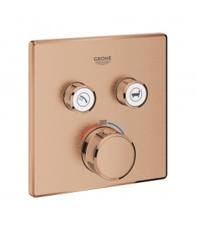 Grohe Grohtherm SmartControl Termostato empotrado con 2 llaves Brushed warm sunset (Cobre cepillado) (29124DL0)