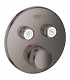 Termostato embutido Grohe Grohtherm SmartControl com 2 válvulas Grafite duro (Grafite brilhante) (29119A00)