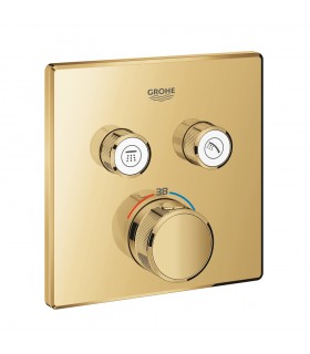 Grohe Grohtherm SmartControl Termostato empotrado con 2 llaves Cool sunrise (Oro brillo) (29124GL0)
