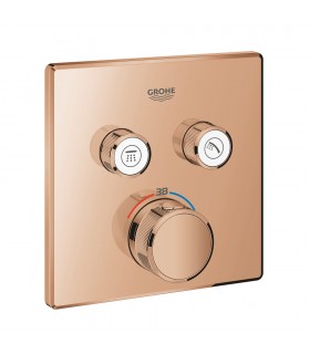 Grohe Grohtherm SmartControl Termostato empotrado con 2 llaves Warm sunset (Cobre brillo) (29124DA0)