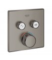 Termostato embutido Grohe Grohtherm SmartControl com 2 válvulas Grafite duro escovado (29124AL0)