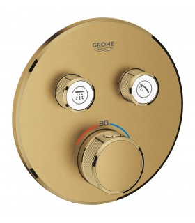 Termostato Grohe Grohtherm SmartControl oculto com 2 alças Escovado cool sunrise (Ouro escovado) (29119GN0)