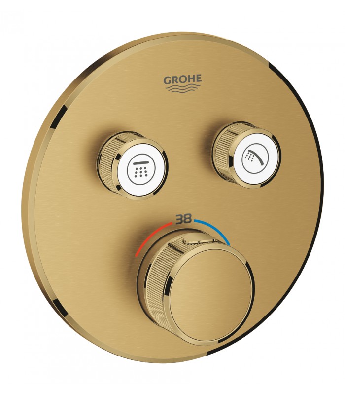 Compra online Grohe Grohtherm SmartControl Termostato empotrado con 2 llaves Brushed cool sunrise (Oro cepillado) (29119GN0) en oferta al mejor precio