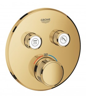 Grohe Grohtherm SmartControl Termostato empotrado con 2 llaves Cool sunrise (Oro brillo) (29119GL0)