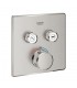 Grohe Grohtherm SmartControl Termostato empotrado con 2 llaves Supersteel (29124DC0)