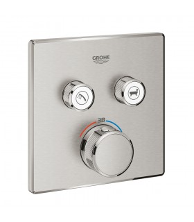 Termostato Grohe Grohtherm SmartControl para instalação oculta com 2 válvulas Supersteel (29124DC0)