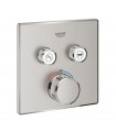 Grohe Grohtherm SmartControl Termostato empotrado con 2 llaves Supersteel (29124DC0)
