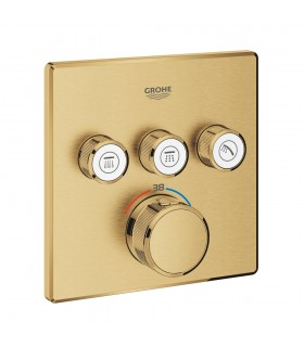 Grohe Grohtherm SmartControl Termostato empotrado con 3 llaves Brushed cool sunrise (Oro cepillado) (29126GN0)