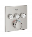 Termostato oculto Grohe Grohtherm SmartControl com 3 válvulas Supersteel (29126DC0)