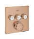Termostato embutido Grohe Grohtherm SmartControl com 3 válvulas Pôr do sol quente escovado (cobre escovado) (29126DL0)