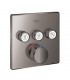 Grohe Grohtherm SmartControl Termostato empotrado con 3 llaves Hard graphite (Grafito brillo) (29126A00)