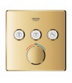 Grohe Grohtherm SmartControl Termostato empotrado con 3 llaves Cool sunrise (Oro brillo) (29126GL0)