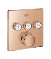 Termostato embutido Grohe Grohtherm SmartControl com 3 válvulas Warm sunset (cobre brilhante) (29126DA0)