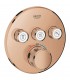 Grohe Grohtherm SmartControl Termostato empotrado con 3 llaves Warm sunset (Cobre brillo) (29121DA0)