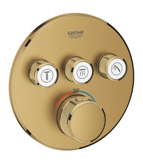 Termostato oculto Grohe Grohtherm SmartControl com 3 alças Escovado cool sunrise (Ouro escovado) (29121GN0)