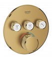 Grohe Grohtherm SmartControl Termostato empotrado con 3 llaves Brushed cool sunrise (Oro cepillado) (29121GN0)