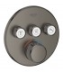 Grohe Grohtherm SmartControl Termostato empotrado con 3 llaves Brushed hard graphite (Grafito cepillado) (29121AL0)