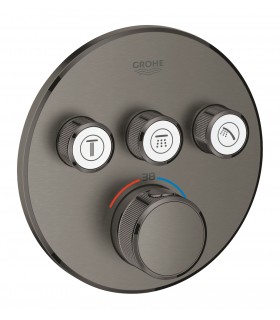 Grohe Grohtherm SmartControl Termostato empotrado con 3 llaves Brushed hard graphite (Grafito cepillado) (29121AL0)