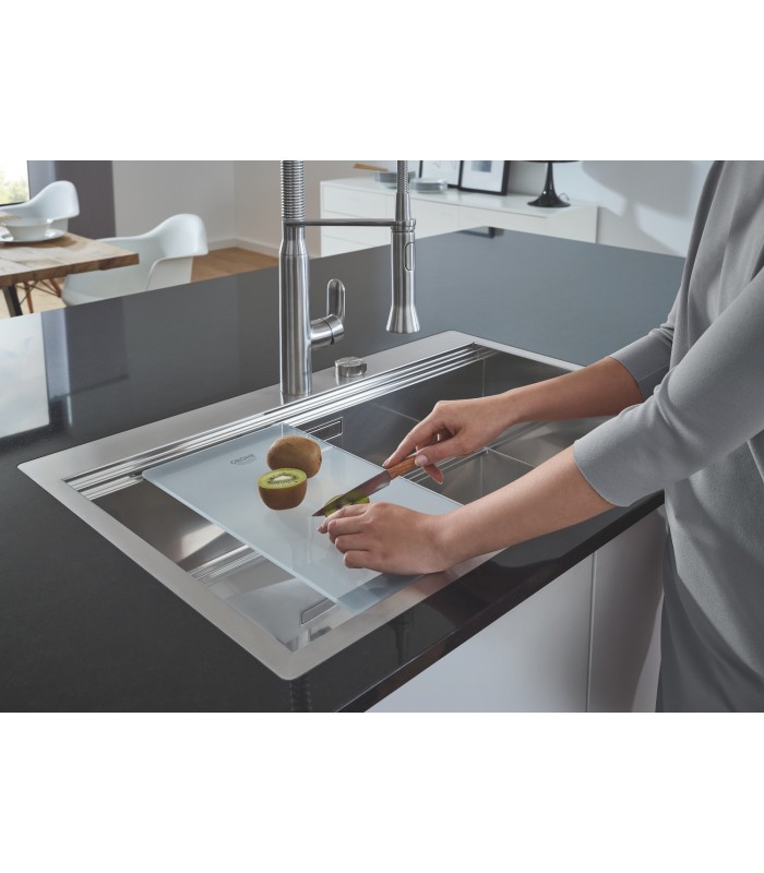 Compra online Misturadora monocomando para lava-loiça Grohe K7 1/2" Supersteel (31379DC0) en oferta al mejor precio