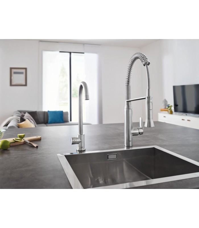 Compra online Misturadora monocomando para lava-loiça Grohe K7 1/2" Supersteel (31379DC0) en oferta al mejor precio