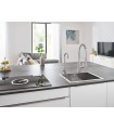 Misturadora monocomando para lava-loiça Grohe K7 1/2" Supersteel (31379DC0)